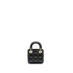 Dior Micro Lady Dior Bag Cannage Lambskin Black LGHW