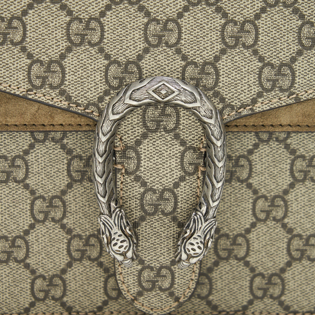 GUCCI DIONYSUS GG SUPREME MINI BAG IN BEIGE