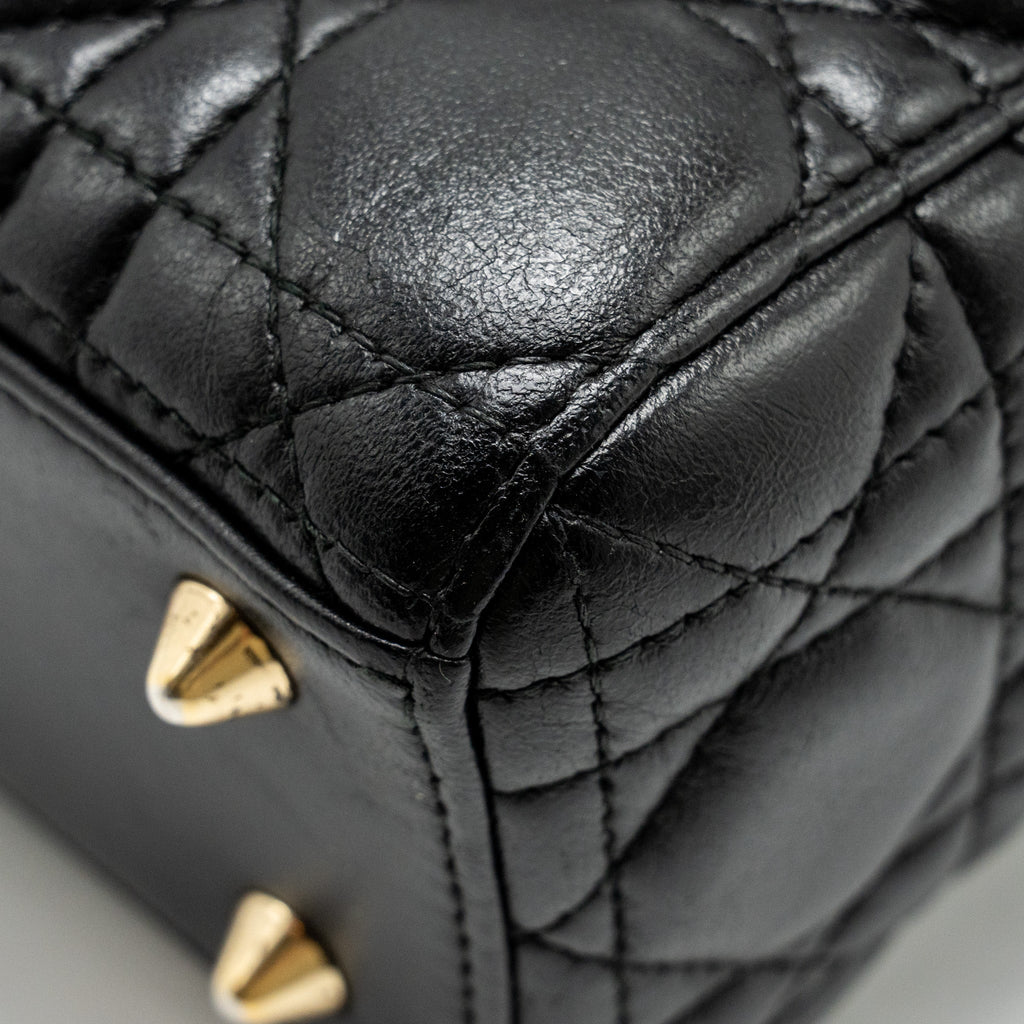 DIOR MY ABC SMALL LADY DIOR LAMBSKIN BLACK GHW