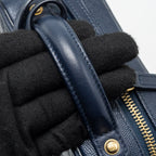CHANEL MINI FILIGREE CAMERA BAG CAVIAR DARK BLUE GHW
