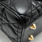 DIOR MY ABC SMALL LADY DIOR LAMBSKIN BLACK GHW