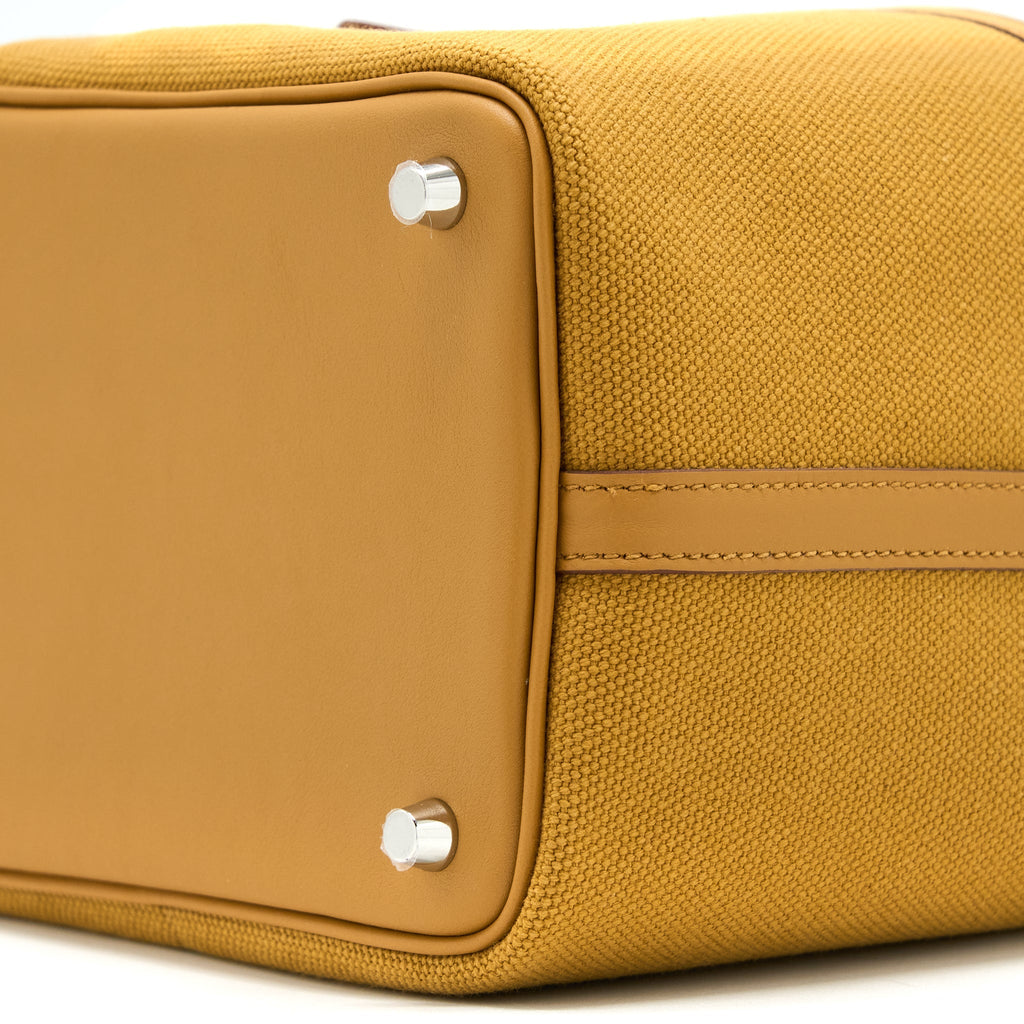 Hermes Picotin Cargo 18 Swift/Toile Canvas Sesame SHW