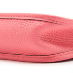Hermes Mini Evelyne Clemence Rose Azalea / Rouge Pivoine SHW