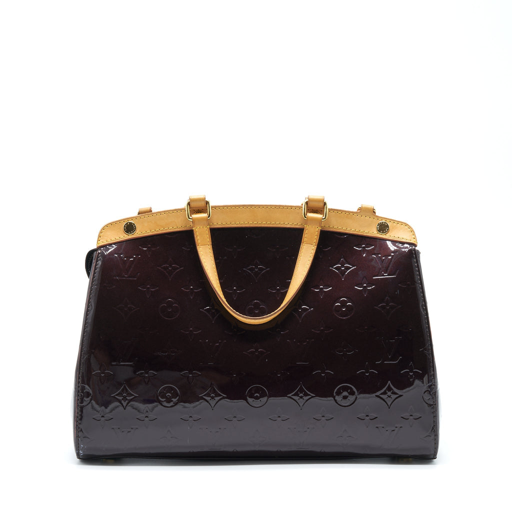 LOUIS VUITTON AMARANTE MONOGRAM VERNIS BREA MM BAG GHW