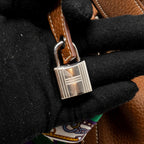 Hermes Picotin 22 Lock Bag Clemence/Swift Gold/Blue Brume Handle SHW
