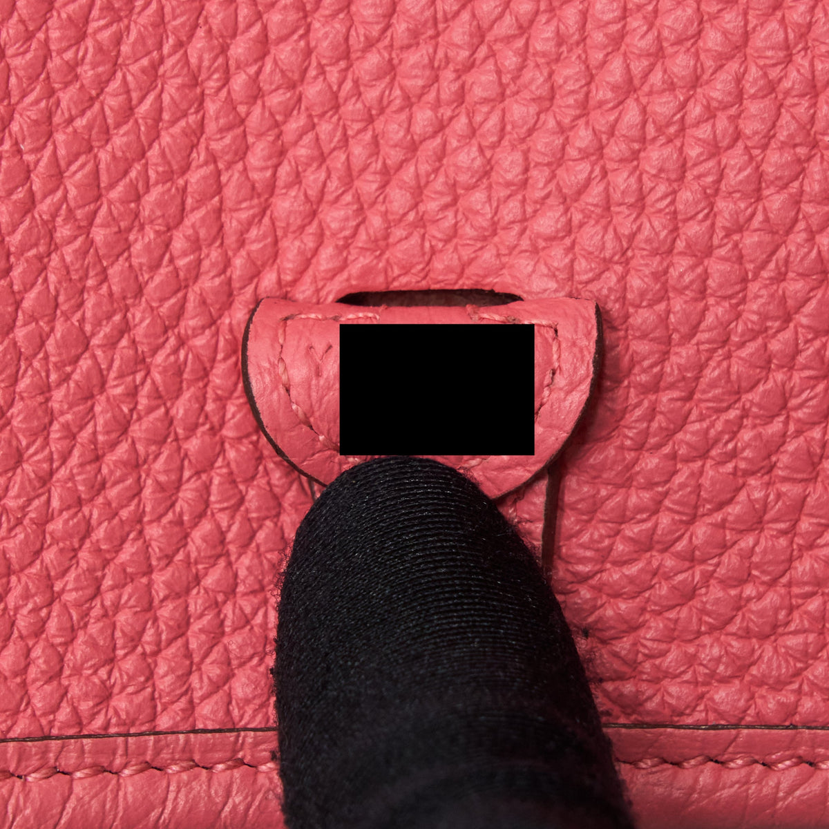 Hermes Mini Evelyne Clemence Rose Azalea / Rouge Pivoine SHW