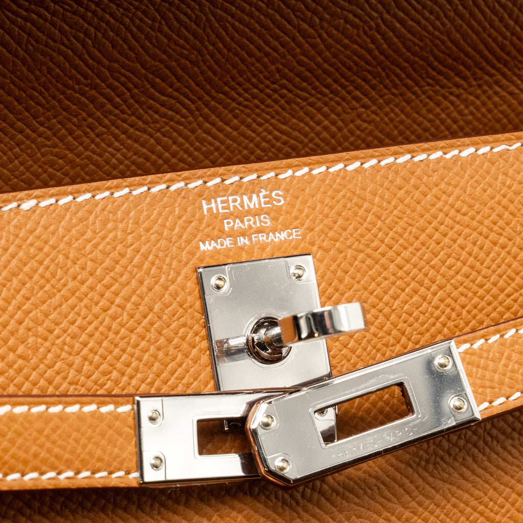 Hermes Kelly 25 Epsom Gold SHW