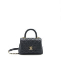 CHANEL COCO HANDLE EXTRA MINI CAVIAR BLACK LGHW
