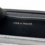 CHANEL CC LOGO QUILTED WALLET ON CHAIN CAVIAR BLACK LGHW (MICROCHIP)