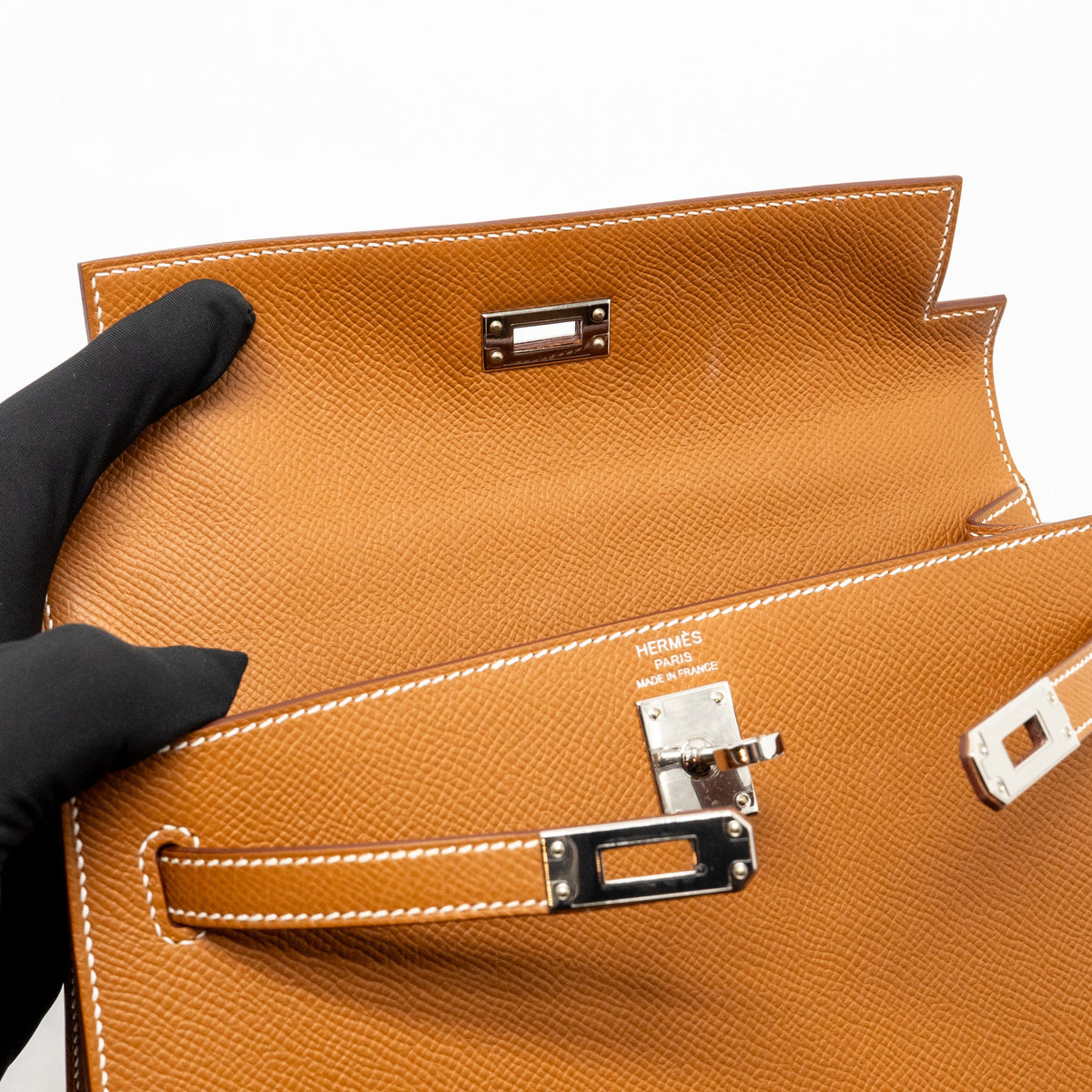 Hermes Kelly 25 Epsom Gold SHW