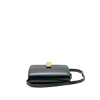 Celine Medium Classic Box Bag Calfskin Dark Green GHW