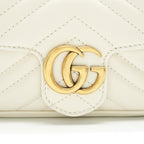 GUCCI GG MARMONT SUPER MINI BAG IN WHITE
