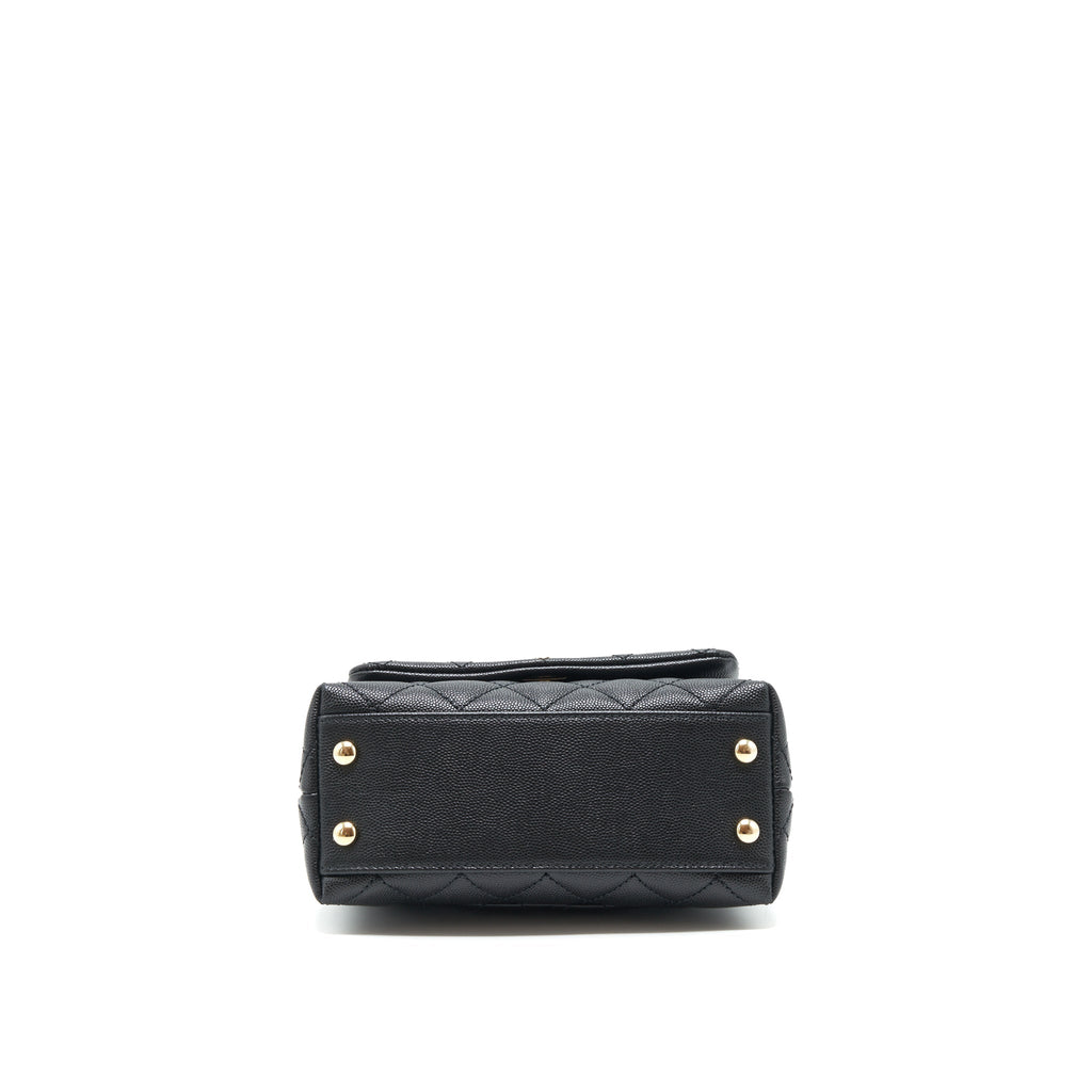 CHANEL COCO HANDLE EXTRA MINI CAVIAR BLACK LGHW