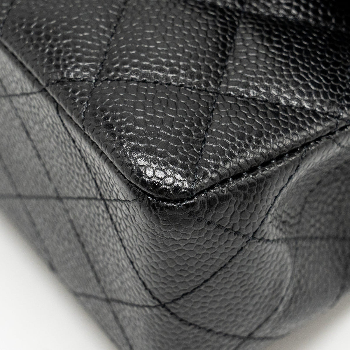 CHANEL SMALL CLASSIC DOUBLE FLAP BAG CAVIAR BLACK GHW (MICROCHIP)
