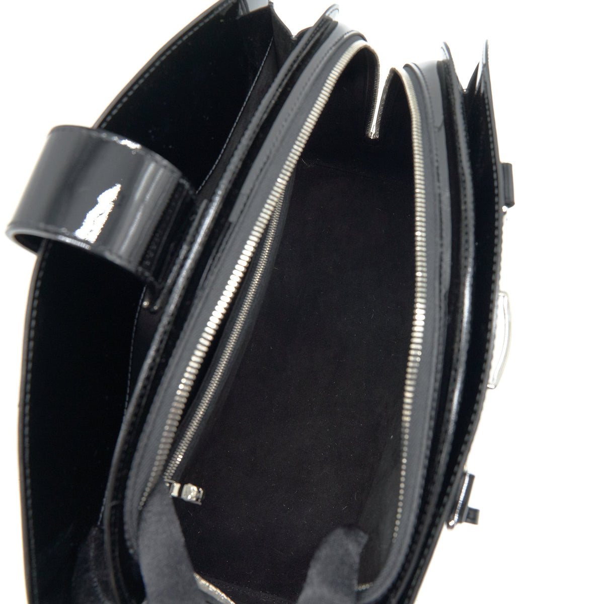 LOUIS VUITTON EPI TOTE BAG PATENT LEATHER BLACK SHW