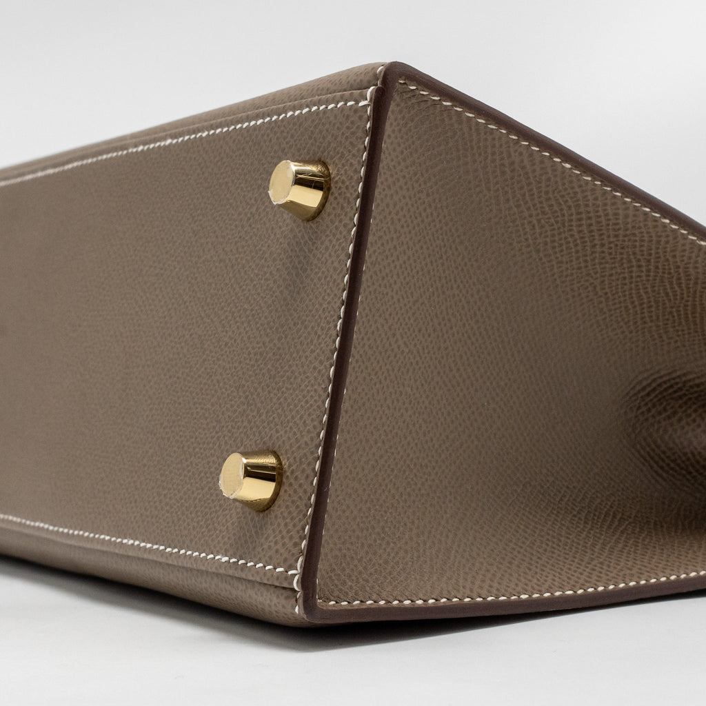 Hermes Kelly 25 Epsom Etoupe GHW