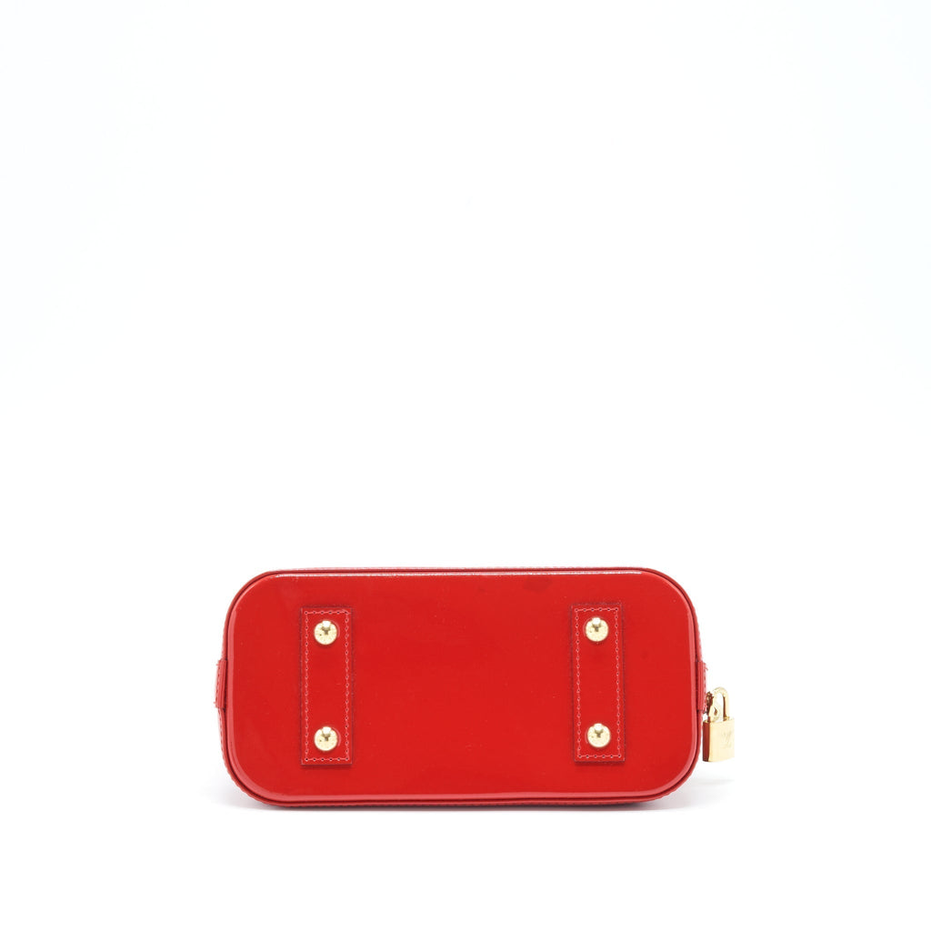 LOUIS VUITTON ALMA BB PATENT RED WITH GHW