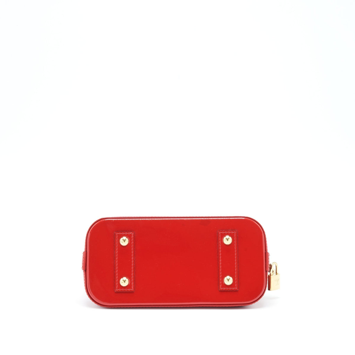LOUIS VUITTON ALMA BB PATENT RED WITH GHW