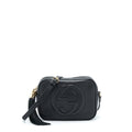 GUCCI DISCO CAMERA BAG CALFSKIN BLACK LGHW