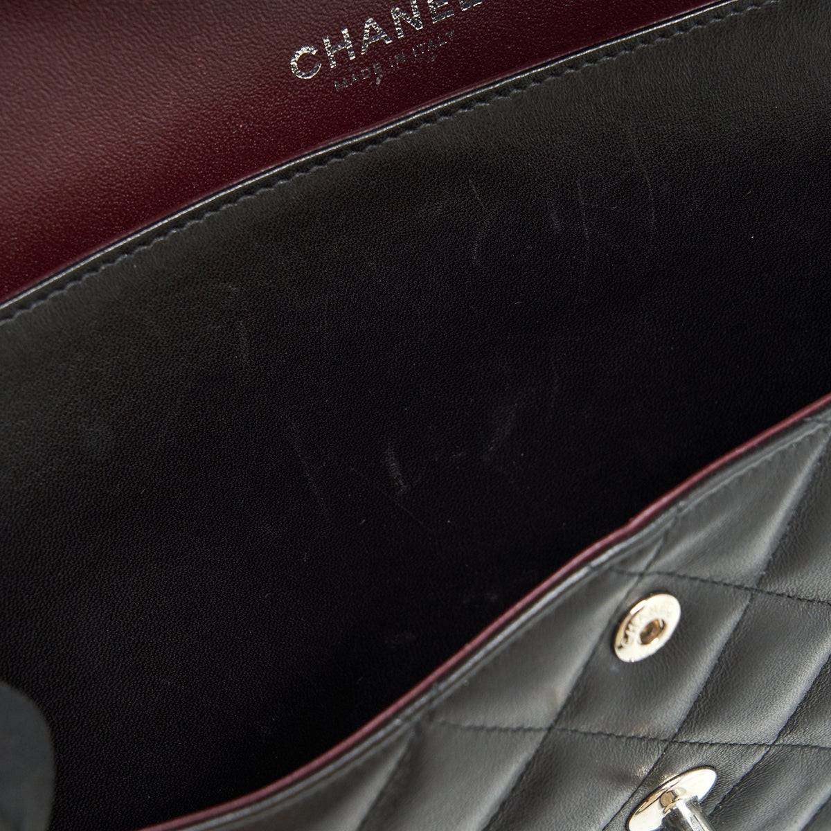 CHANEL CLASSIC JUMBO DOUBLE FLAP BAG LAMBSKIN BLACK SHW