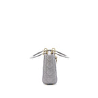 DIOR SMALL LADY DIOR MY ABCDIOR LAMBSKIN GREY LGHW