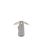 DIOR SMALL LADY DIOR MY ABCDIOR LAMBSKIN GREY LGHW