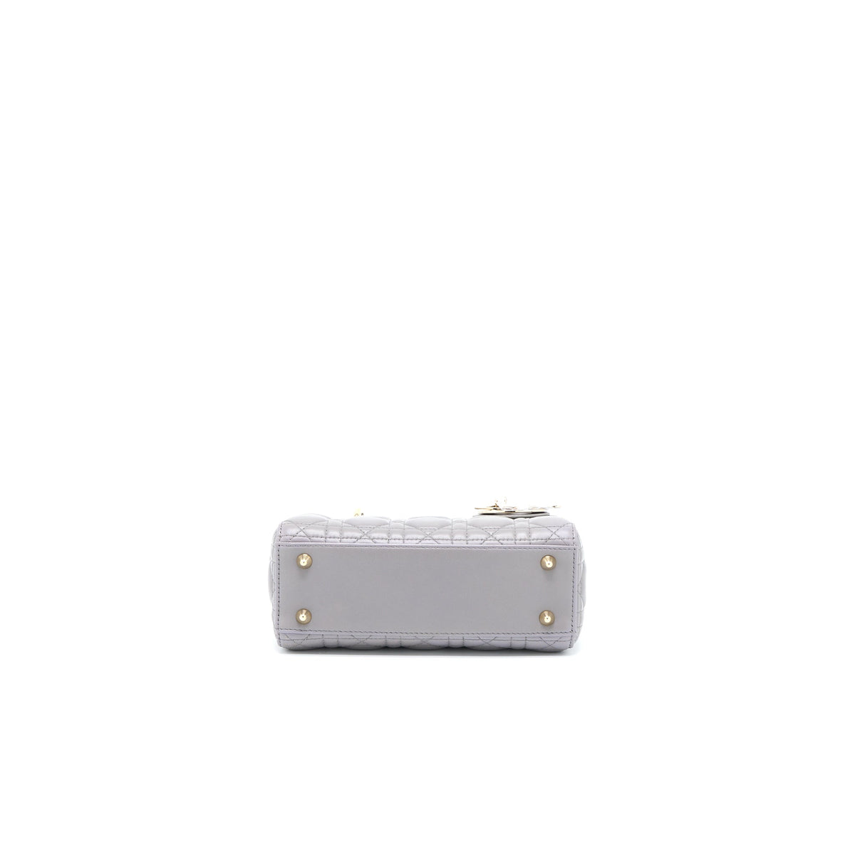 DIOR SMALL LADY DIOR MY ABCDIOR LAMBSKIN GREY LGHW