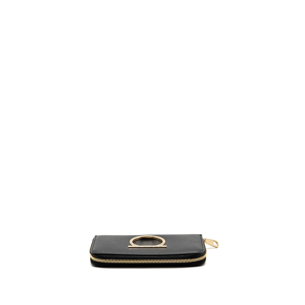 Salvatore Ferragamo Vara Bow Bag Red/Pink and Oversize Gancini Wallet Black Calfskin GHW (Sell in Set)
