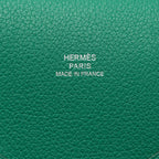 Hermes Calvi Pochette MM Evercolor Vert Vertigo/ Vert Titien SHW