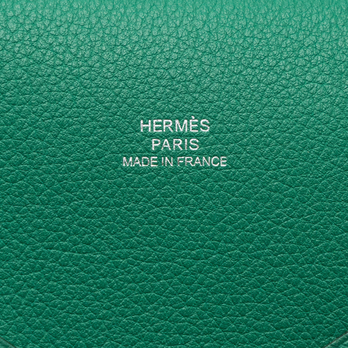 Hermes Calvi Pochette MM Evercolor Vert Vertigo/ Vert Titien SHW