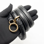 Fendi Mini Peekaboo Lambskin/Shearling Tabacco/Black GHW