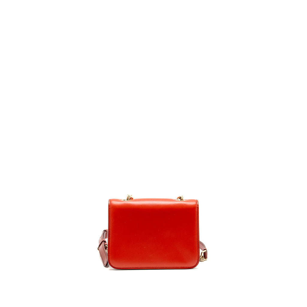 Salvatore Ferragamo Vara Bow Bag Red/Pink and Oversize Gancini Wallet Black Calfskin GHW (Sell in Set)