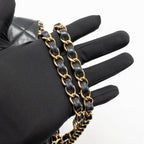 Chanel Quilted Chain Me Tote Bag Lambskin Black GHW