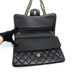 CHANEL JUMBO CLASSIC DOUBLE FLAP BAG LAMBSKIN BLACK GHW