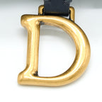 DIOR SADDLE BELT POUCH BLUE OBLIQUE JACQUARD GHW