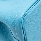 Hermes Garden Party 30 Vache Country Bleu de Nord SHW
