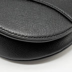 DIOR MEDIUM SADDLE BAG CALFSKIN BLACK GHW
