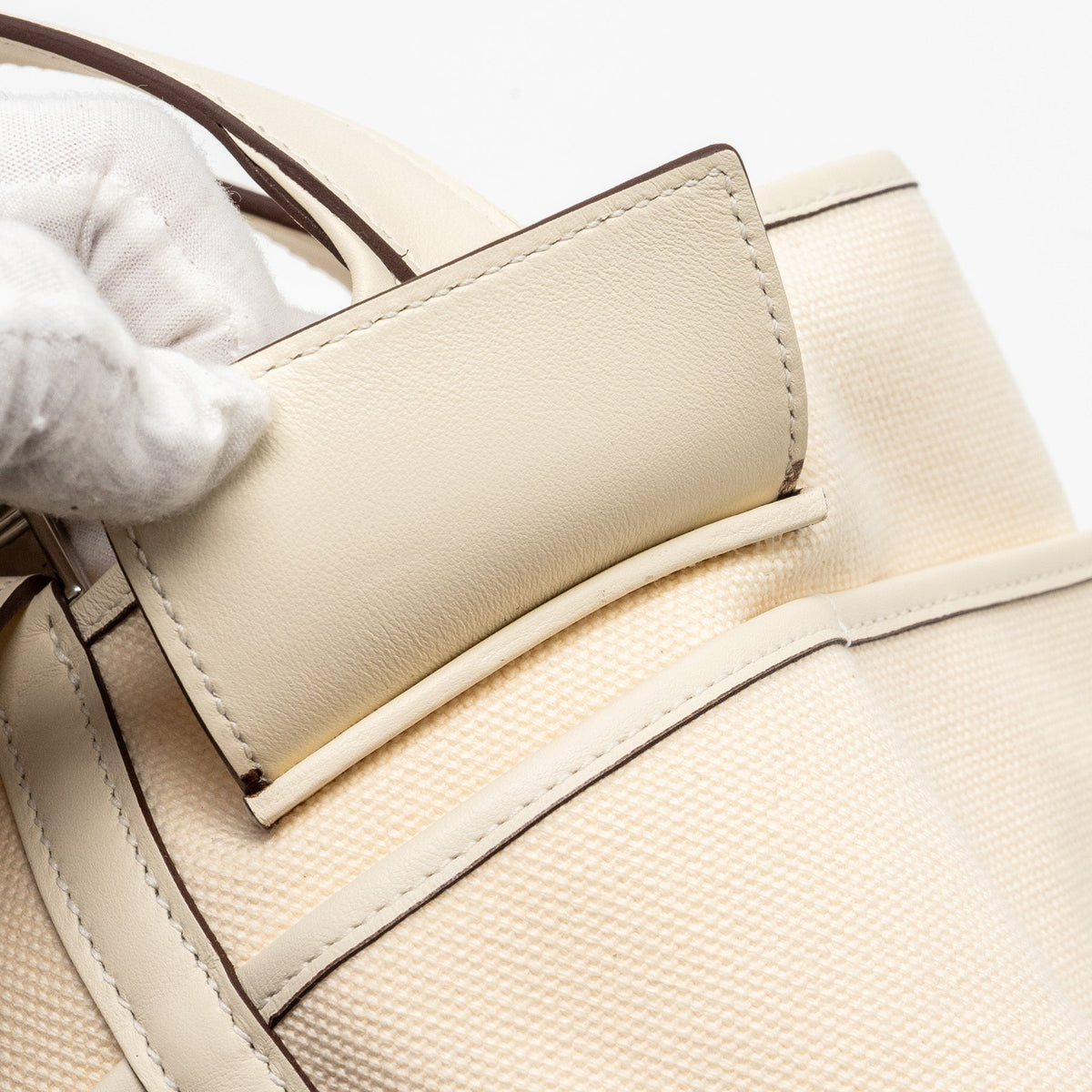 Hermes cargo picotin 18 lock bag canvas / swift nata SHW