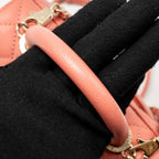 CHANEL MINI COCO HANDLE CAVIAR PINK LGHW (MICROCHIP)