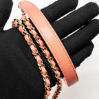 CHANEL MINI COCO HANDLE CAVIAR PINK LGHW (MICROCHIP)