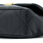 CHANEL SMALL 19 BAG LAMBSKIN BLACK MULTICOLOUR HARDWARE