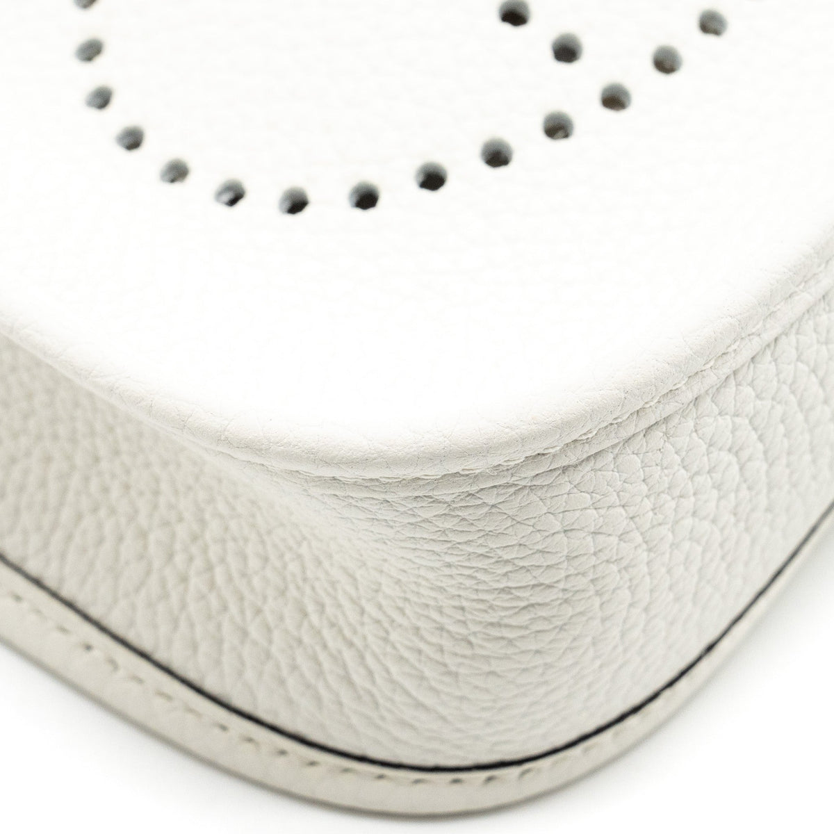 HERMES MINI EVELYNE CLEMENCE NEW WHITE SHW
