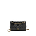 Chanel Mademoiselle Enamel Flap Bag Shiny Sheepskin Black GHW