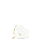 CHANEL 22S HEART BAG LAMBSKIN WHITE LGHW (MICROCHIP)