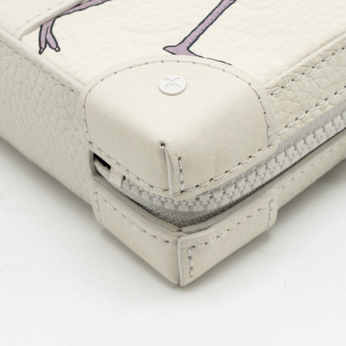 Louis Vuitton LV friends soft trunk Taurillon leather white/multicolour white hardware