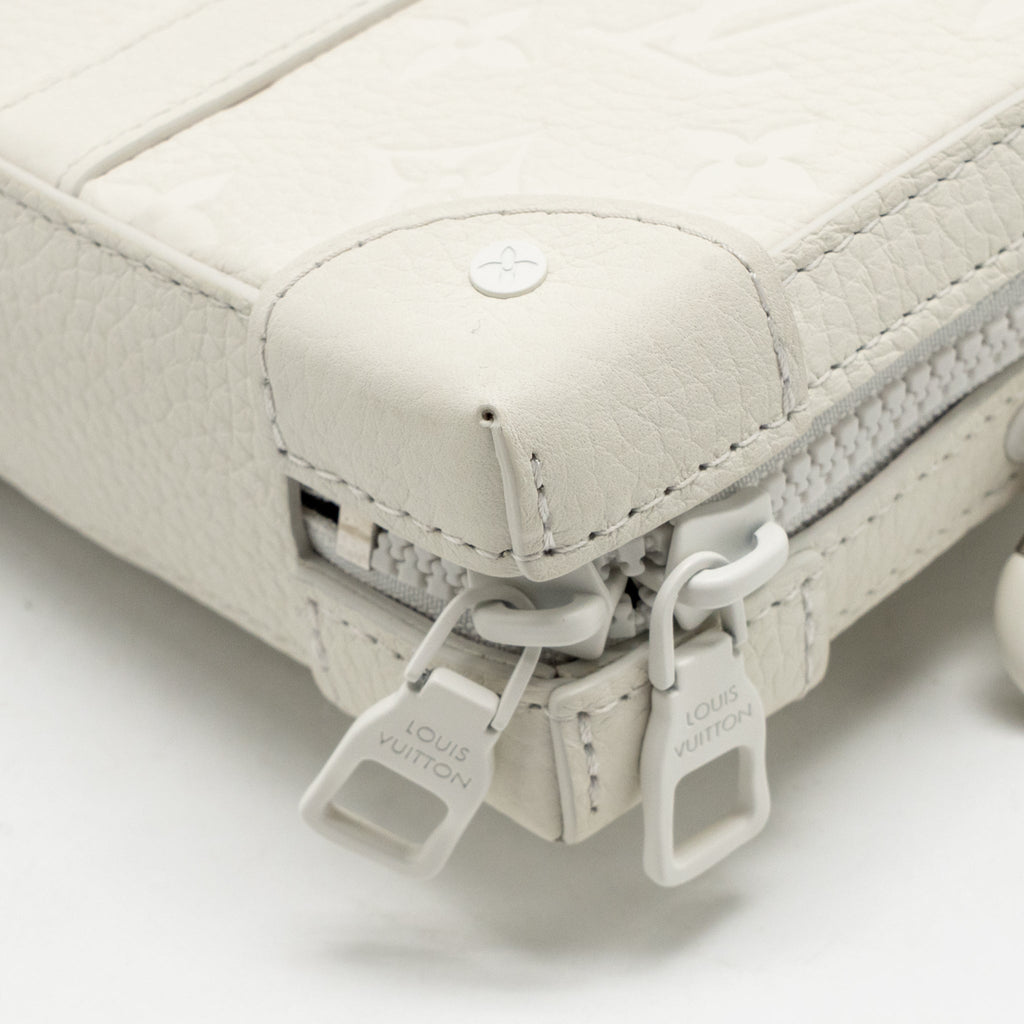 Louis Vuitton LV friends soft trunk Taurillon leather white/multicolour white hardware