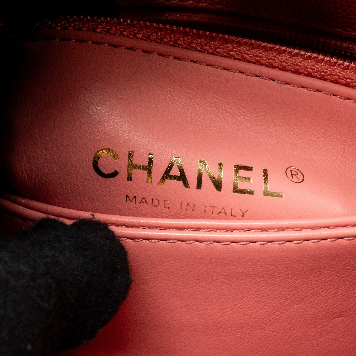 CHANEL MINI COCO HANDLE CAVIAR PINK LGHW (MICROCHIP)