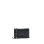 CHANEL CLASSIC WALLET ON CHAIN CAVIAR BLACK SHW
