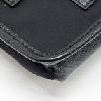 PRADA SMARTPHONE CASE RE-NYLON AND SAFFIANO LEATHER BLACK SHW
