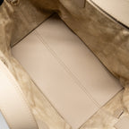 DIOR MEDIUM DIOR TOUJOURS TOTE BAG CALFSKIN POWDER BEIGE LGHW